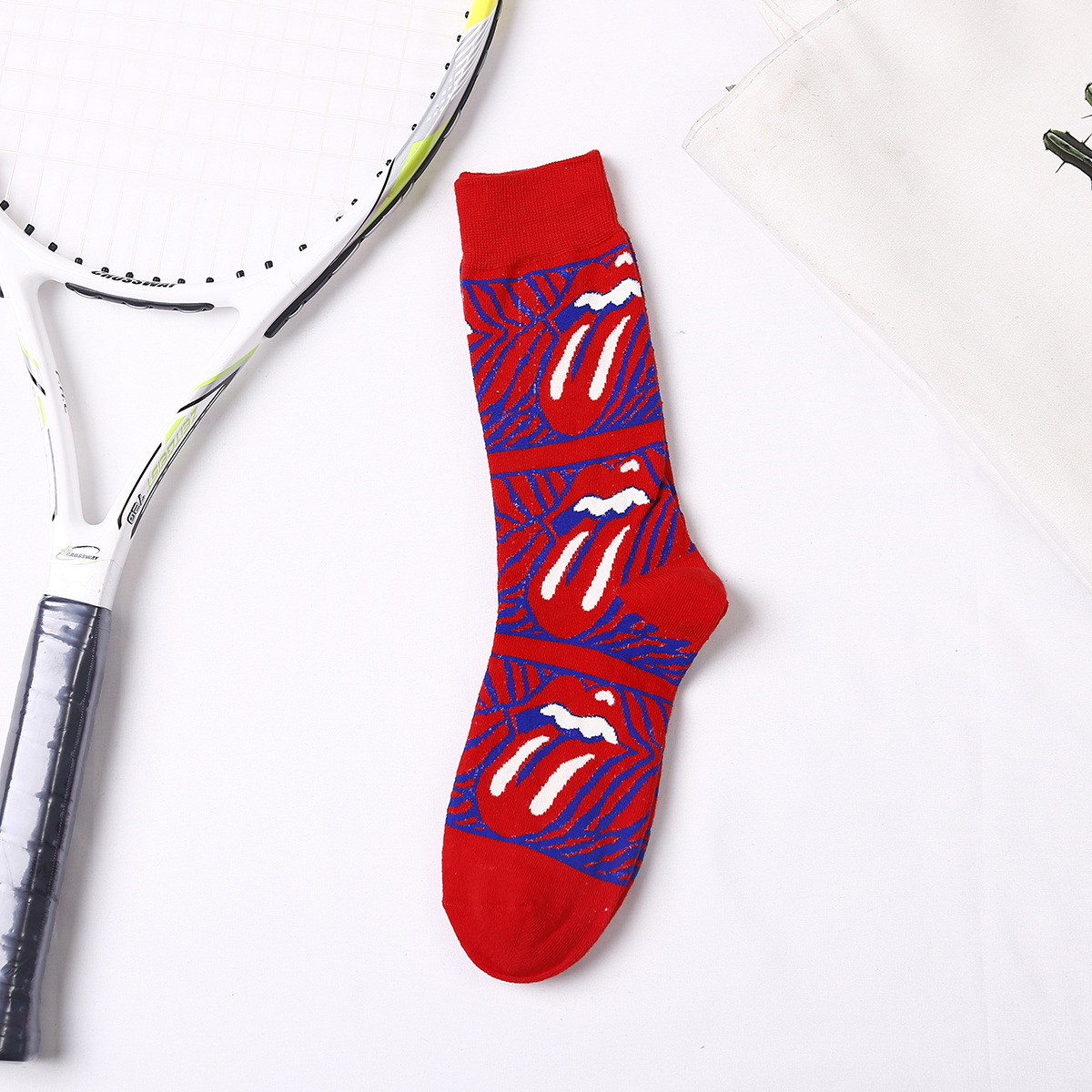 10 Pairs Big Tonque Crazy Crew Socks Personalized Socks Ins Artistic Tide Street Style Socks